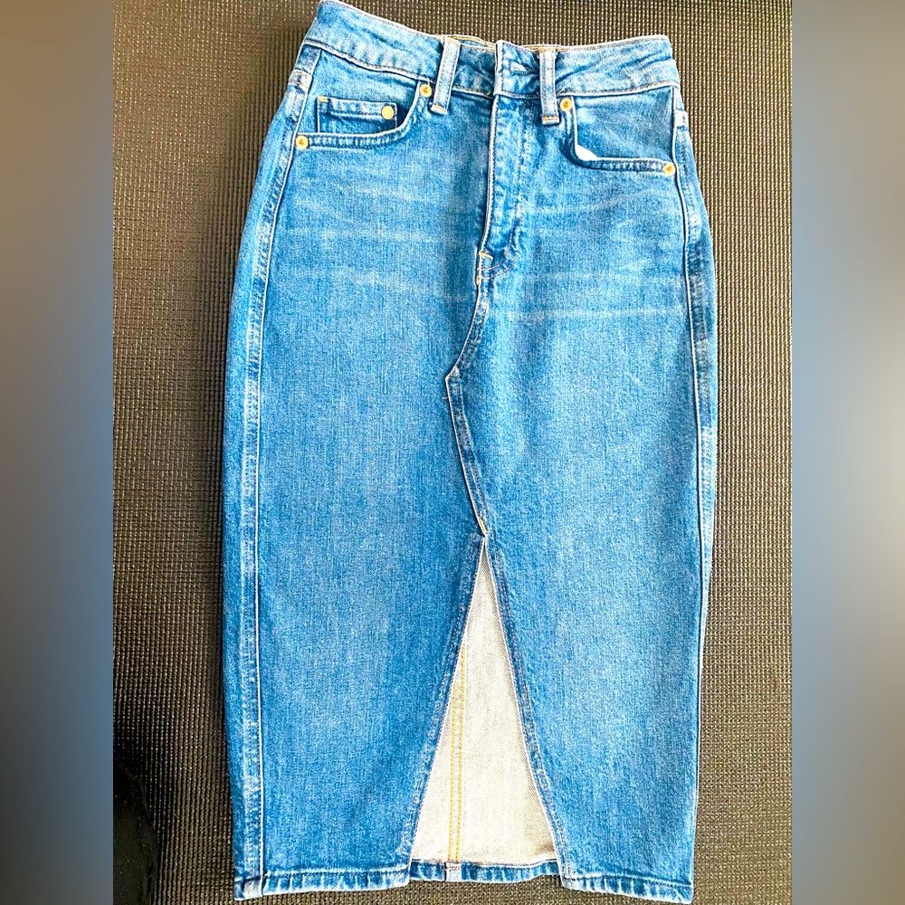 H&M Denim Pencil skirt                                                    Blue